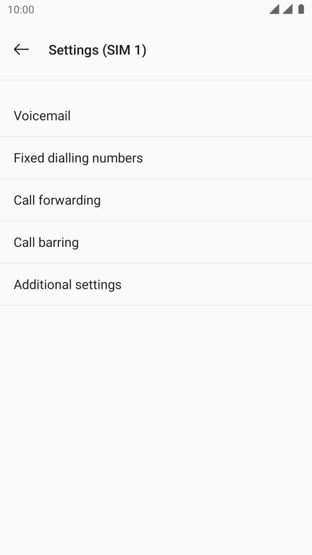 Press Additional settings. Press Additional settings.