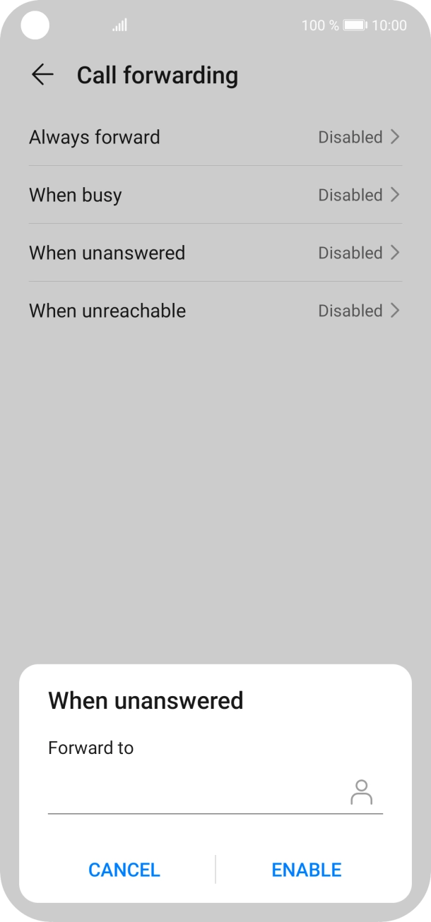 Key in 901 and press ENABLE.