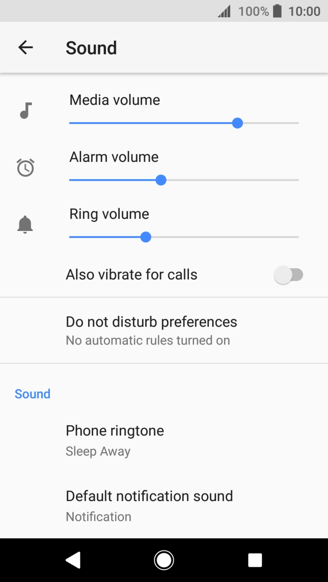Press the Home key to return to the home screen.