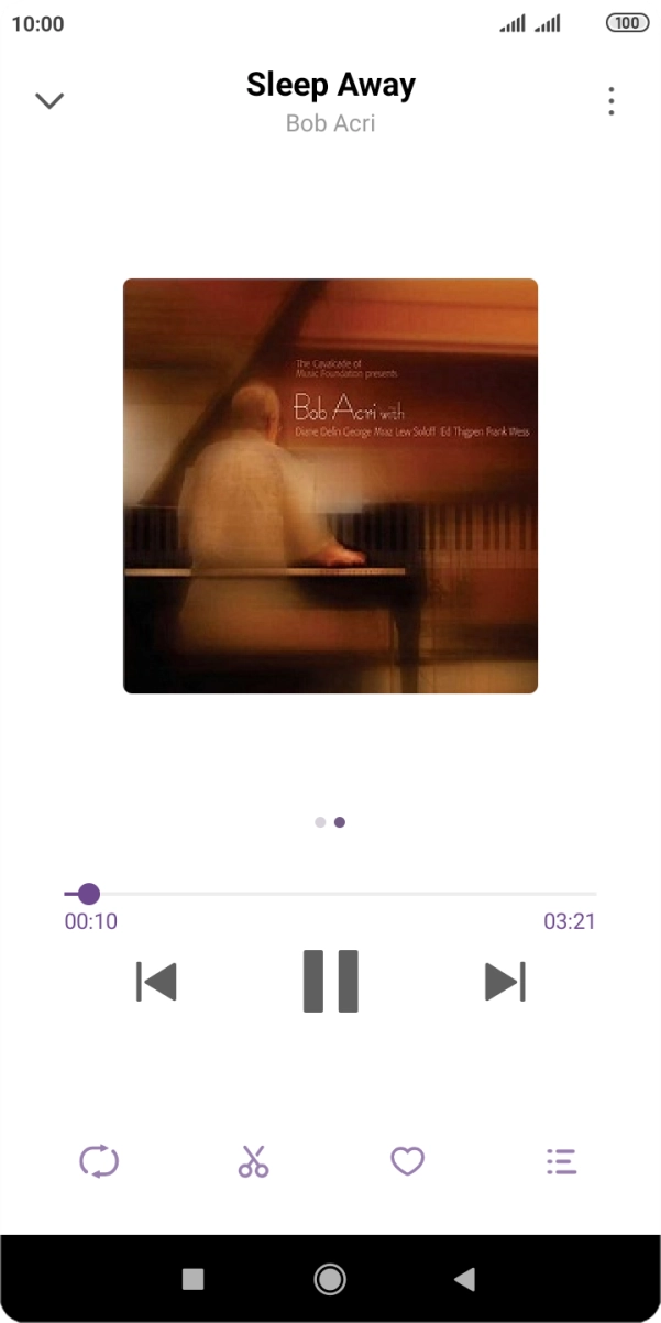 Press arrow right to go to the next audio file.