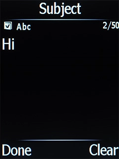 Press the Left selection key.