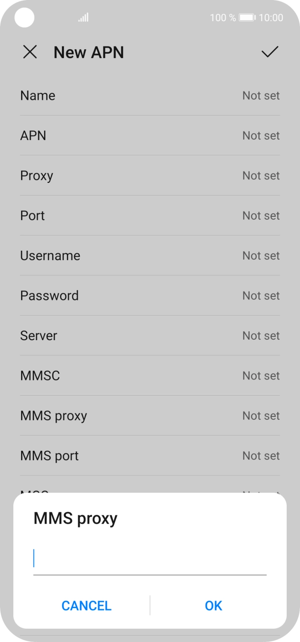 Key in 82.132.254.1 and press OK. Key in 82.132.254.1 and press OK.