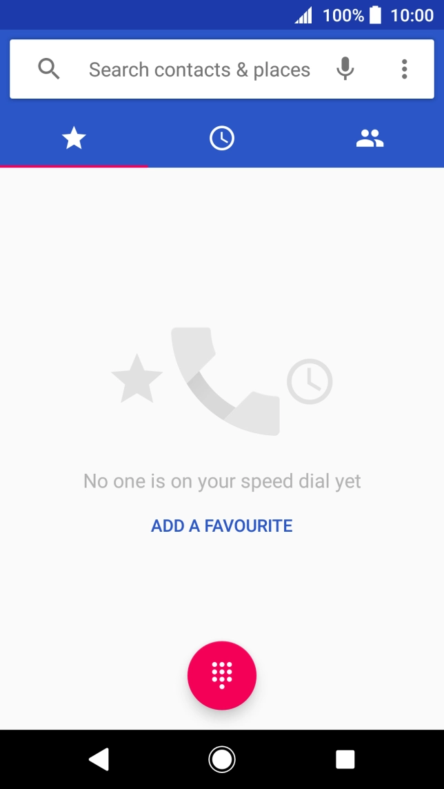 Press the menu icon.