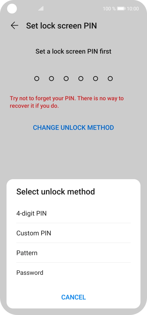Press the required phone lock code and follow the instructions on the screen to create an additional phone lock code. Press the required phone lock code and follow the instructions on the screen to create an additional phone lock code.