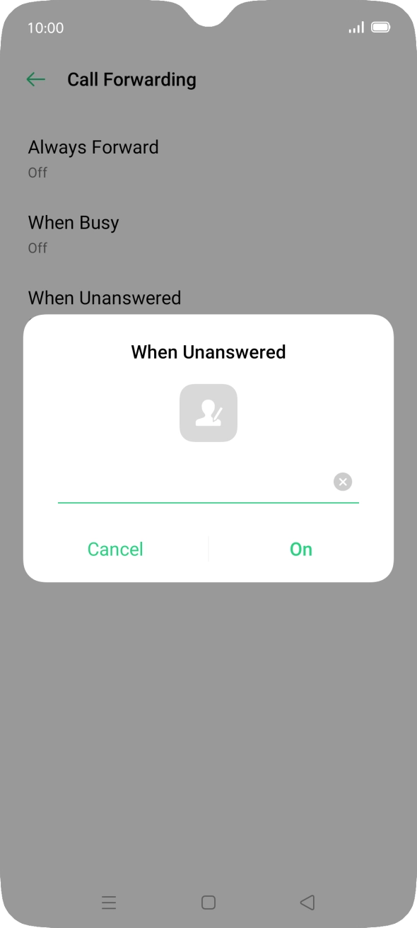 Key in 901 and press On. Key in 901 and press On.