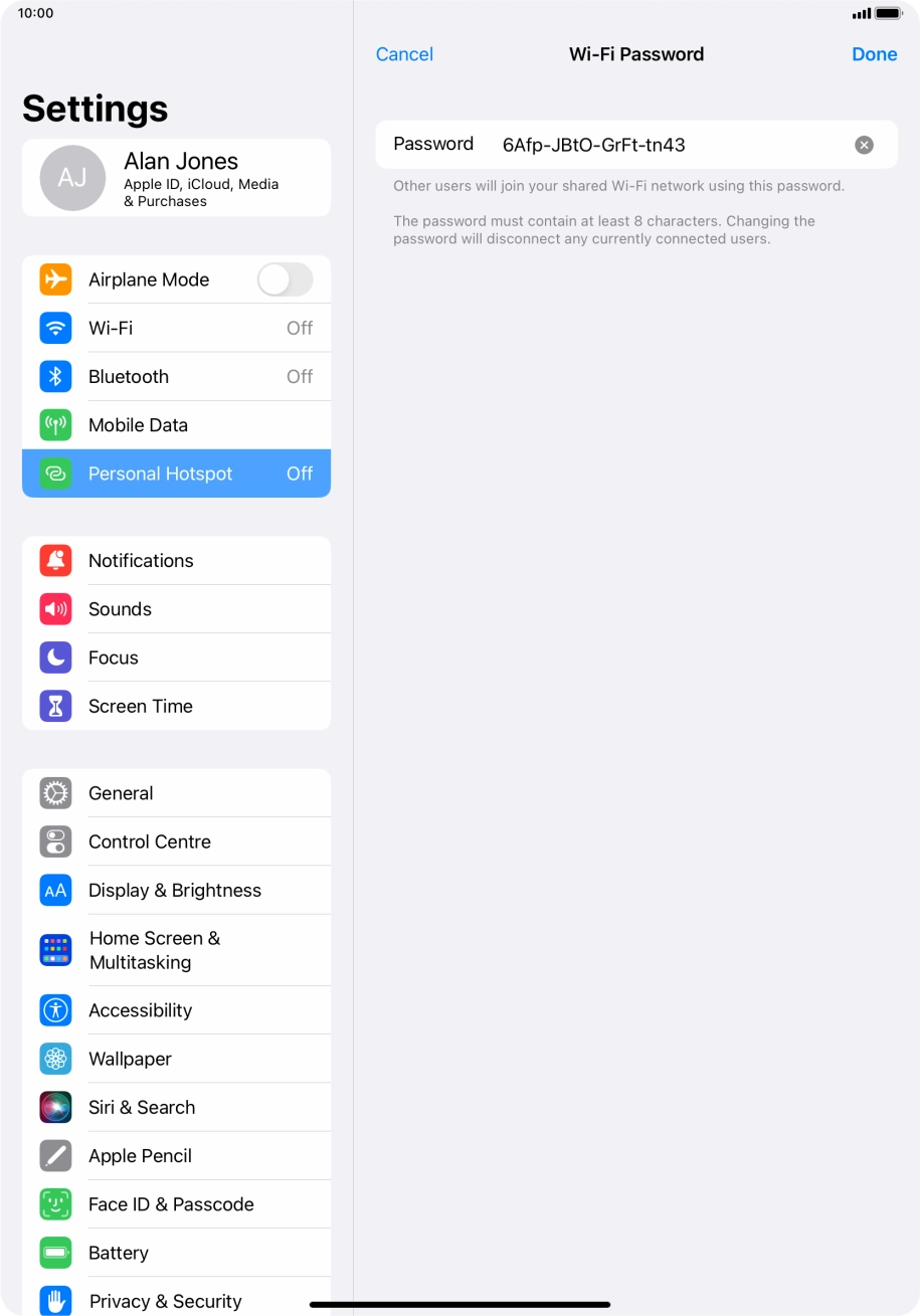 Press Done. Press Done.
