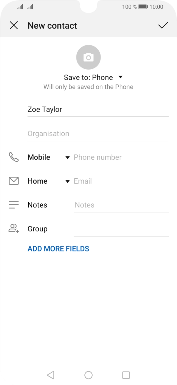 Press Phone number and key in the required phone number.