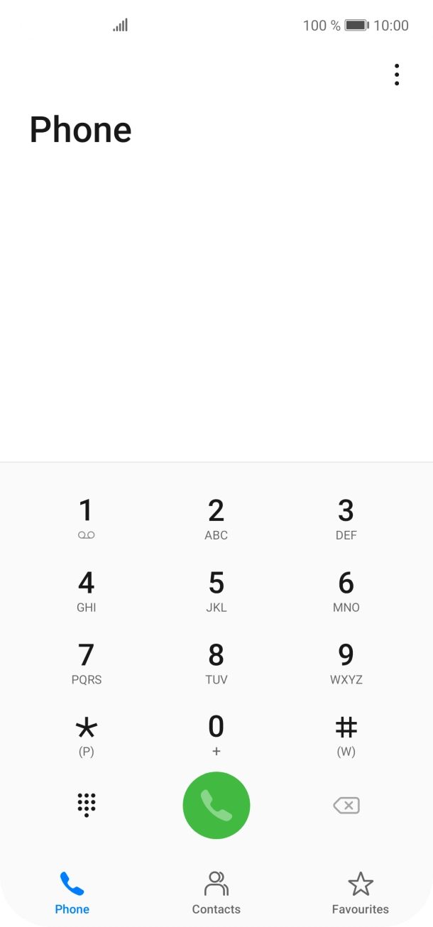 Press the menu icon.