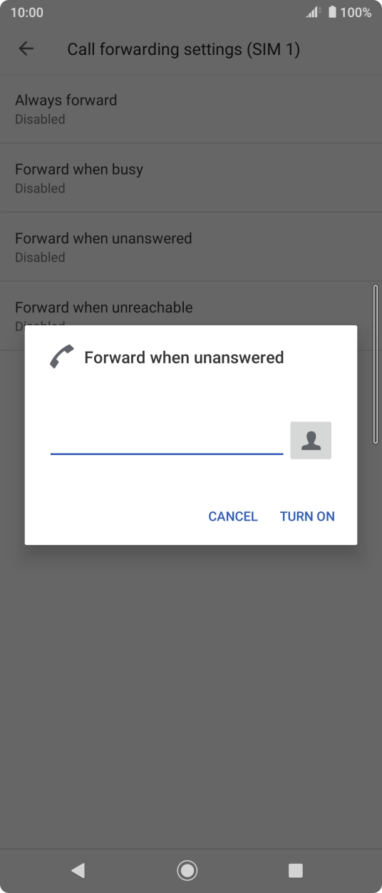 Key in 901 and press TURN ON.