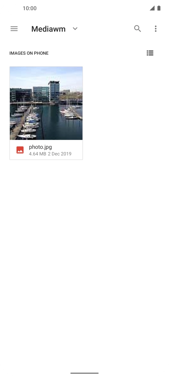 Press the required file.