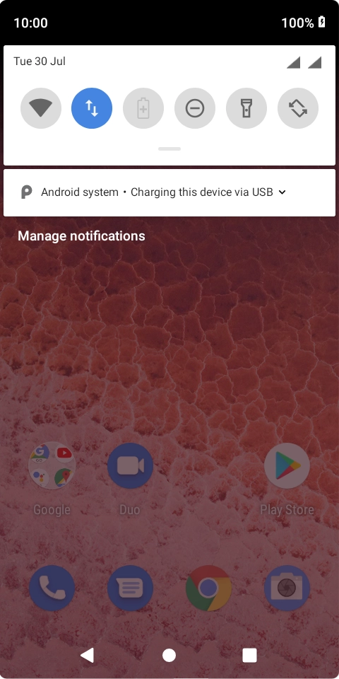 Press Android system.