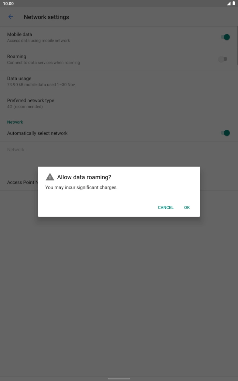 If you turn on the function, press OK.