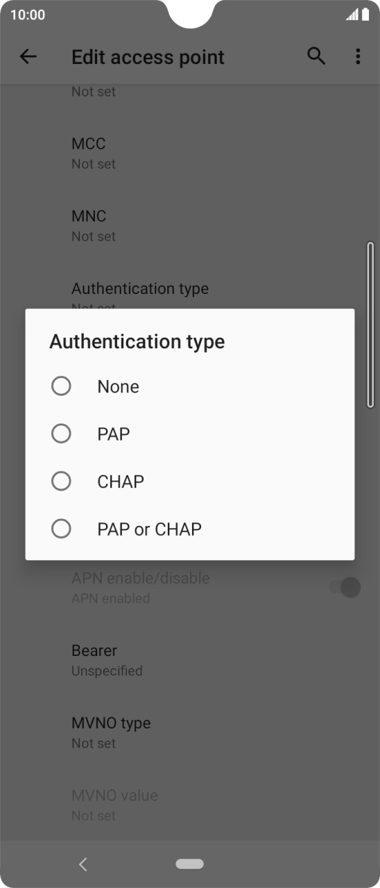 Press PAP. Press PAP.