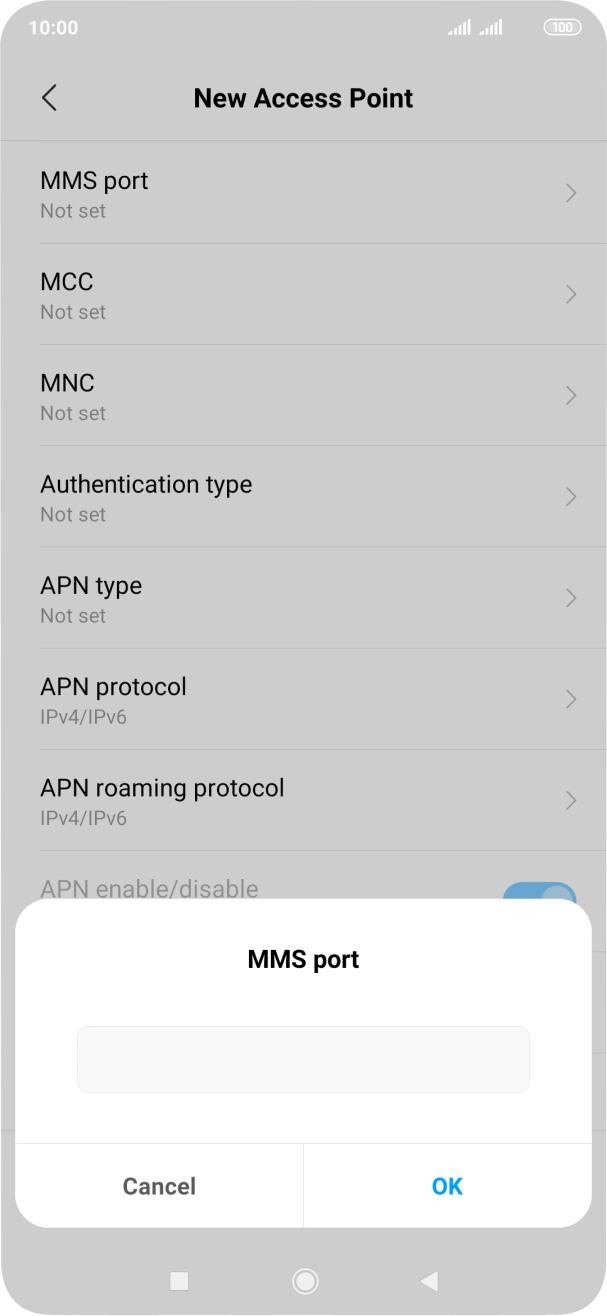 Key in 8080 and press OK. Key in 8080 and press OK.