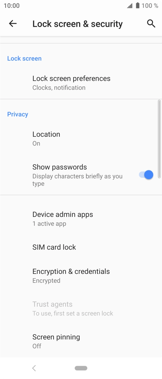 Press SIM card lock.