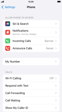 Press Wi-Fi Calling.