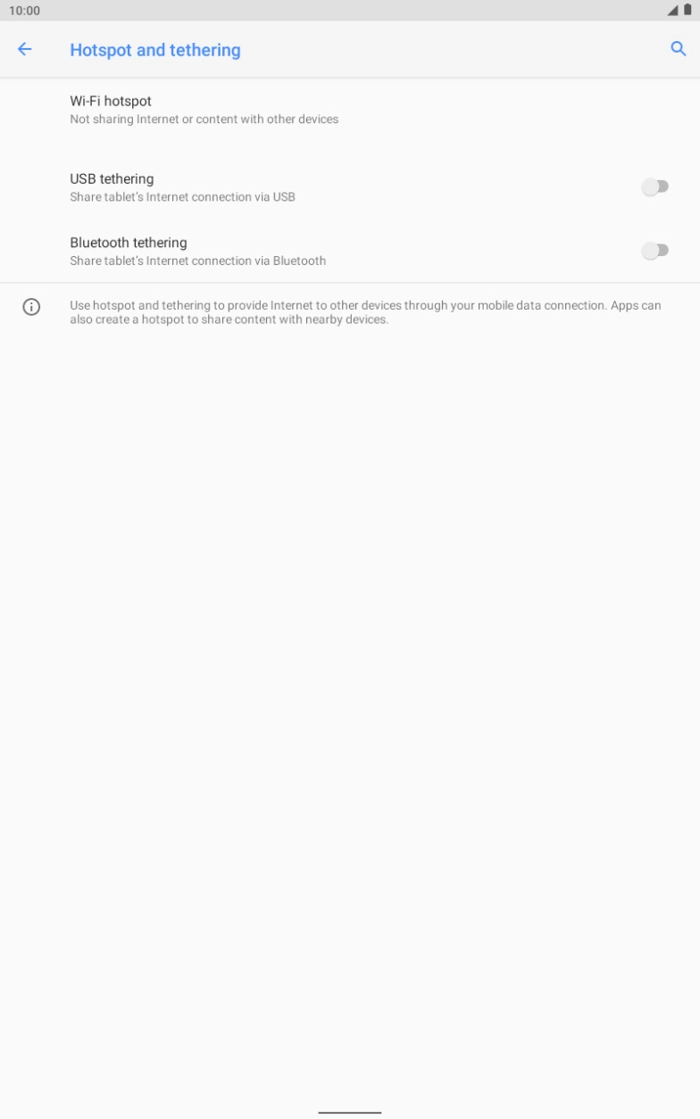 Press Wi-Fi hotspot.