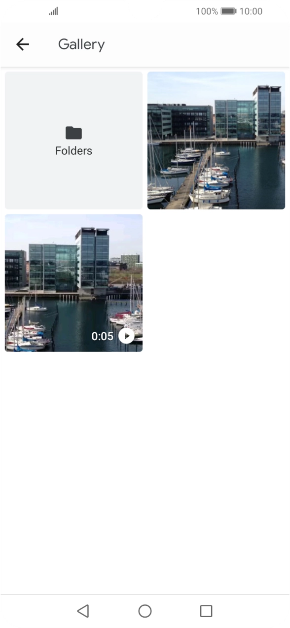 Press Folders and go to the required folder. Press Folders and go to the required folder.