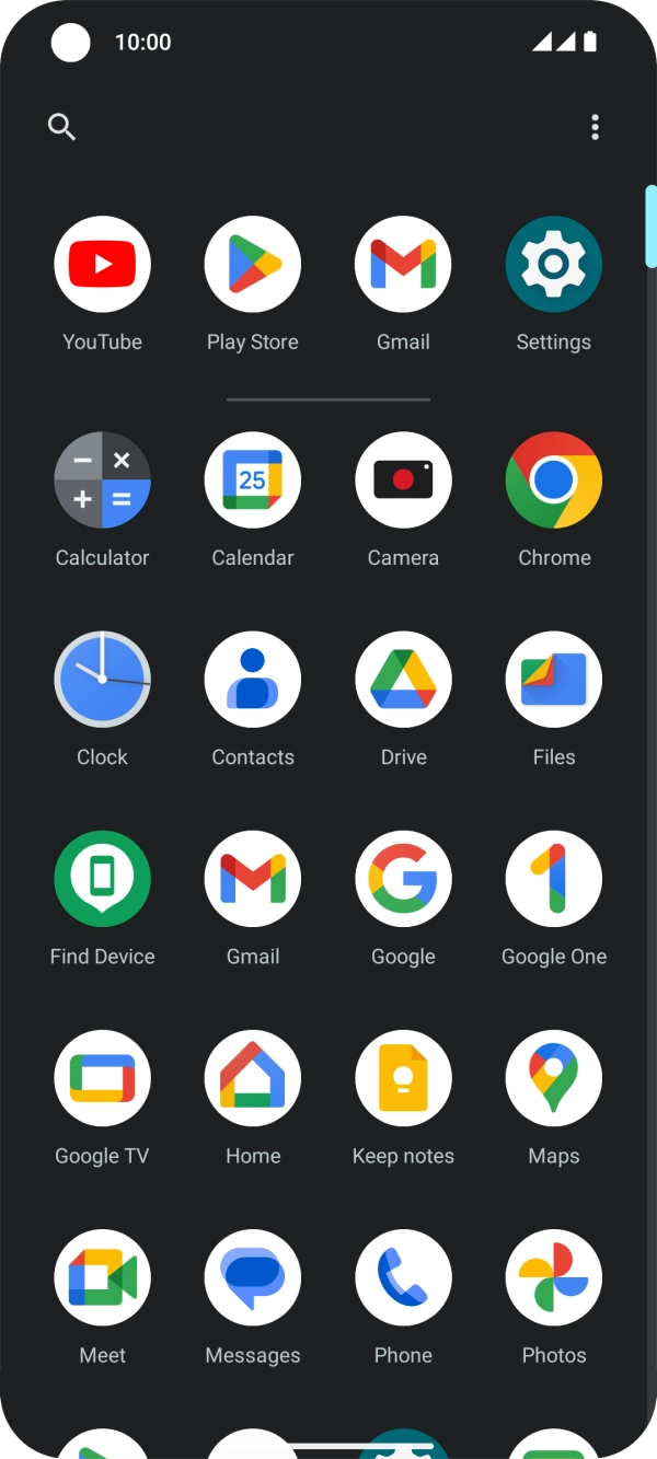 Press Gmail. Press Gmail.