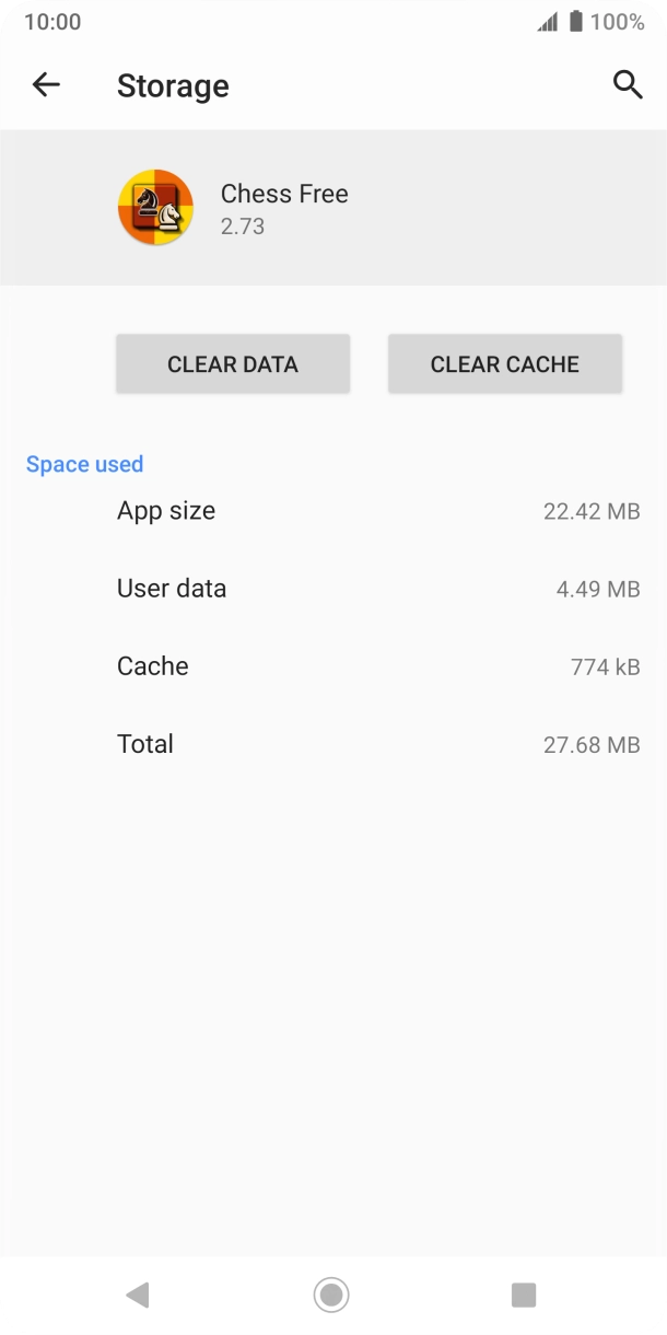 Press CLEAR CACHE.