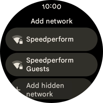 Press the required WiFi network.