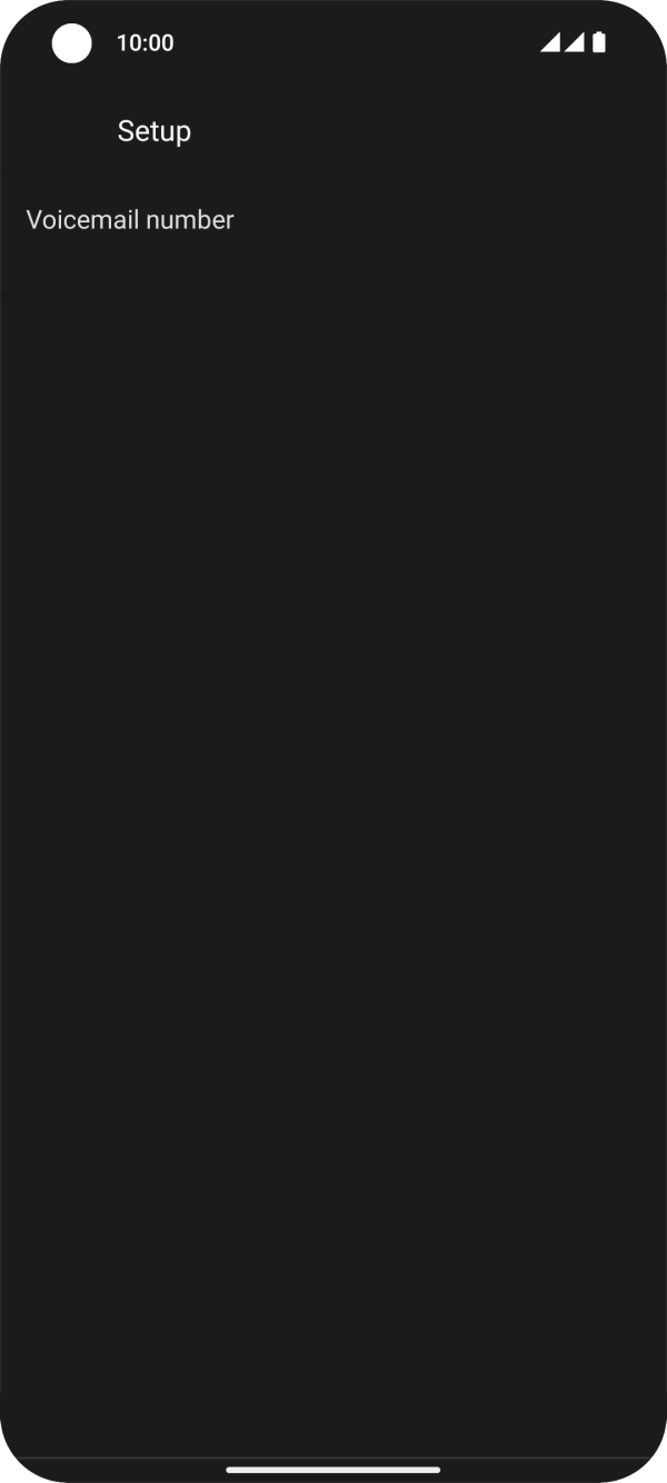 Press Voicemail number.