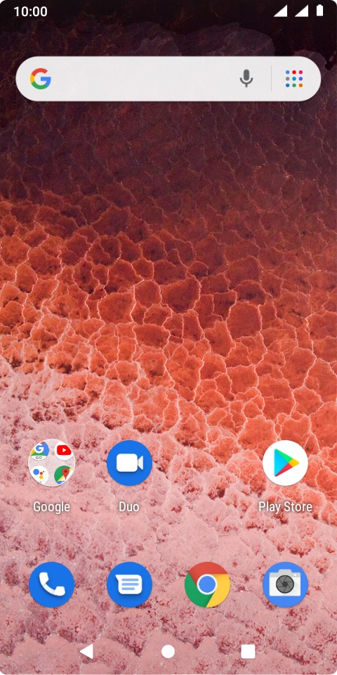 Press the message icon.