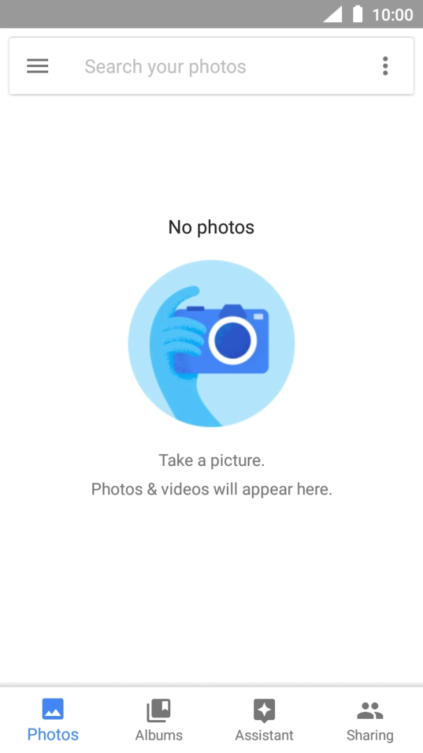 Press Albums and go to the required folder.