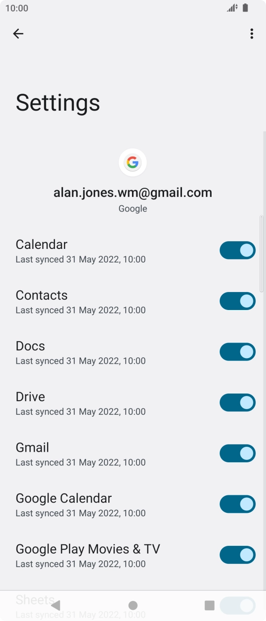 Press the Home key to return to the home screen.