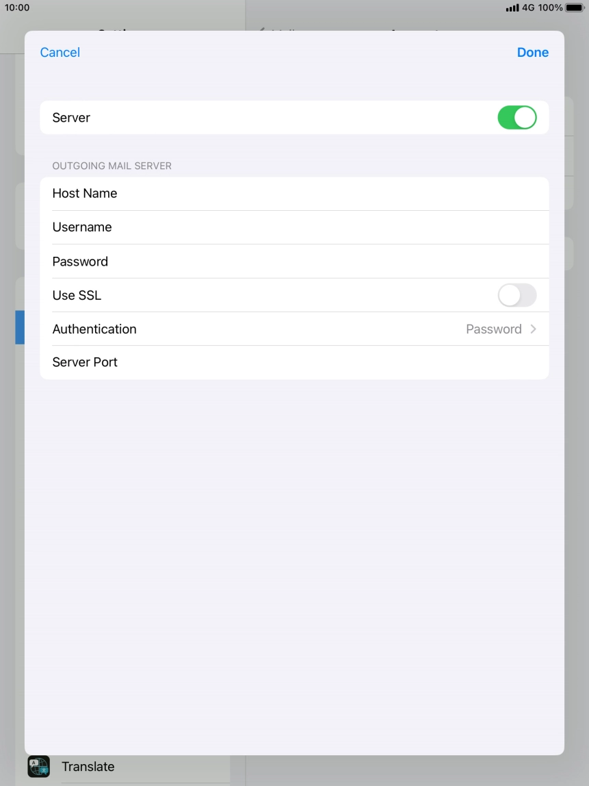 Press Authentication.