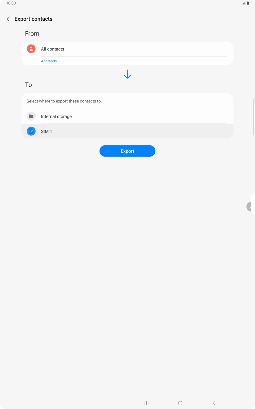 Press Export. Press Export.