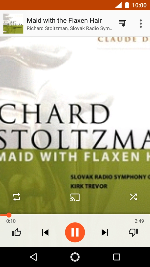 Press arrow right to go to the next audio file.