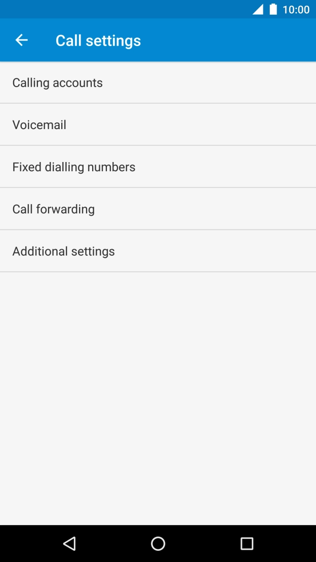 Press Additional settings.
