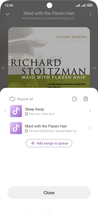 Press the add icon.