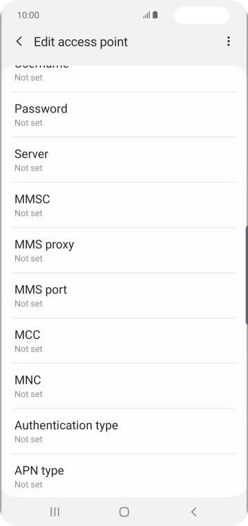 Press MMS port.
