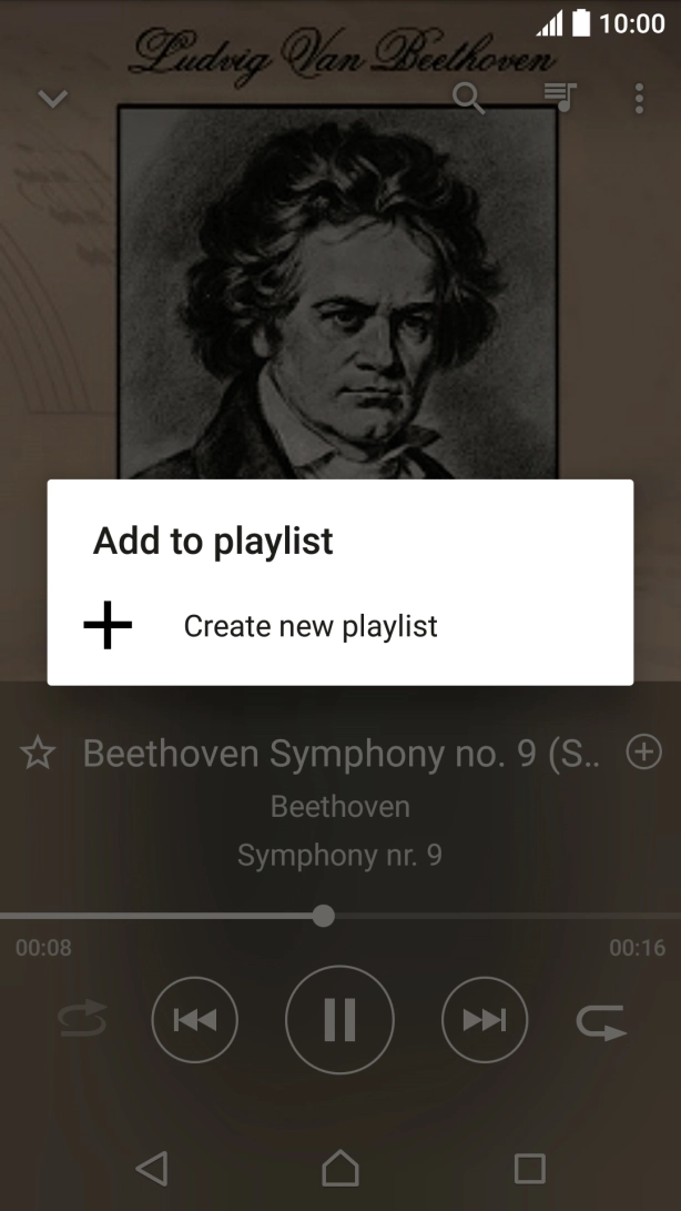 Press Create new playlist.