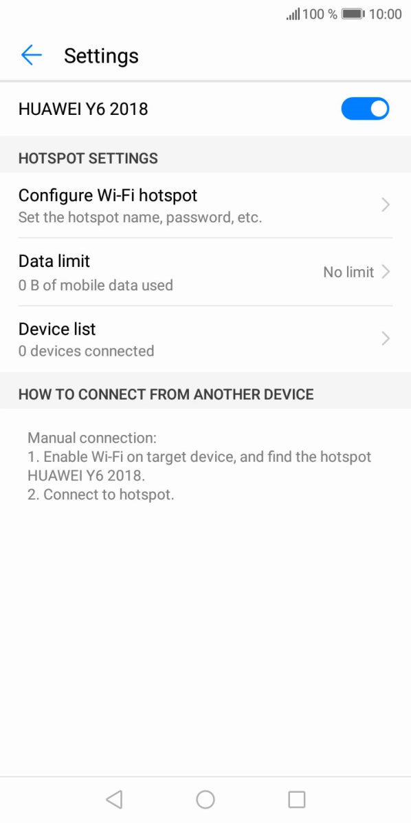 Press the Home key to return to the home screen.