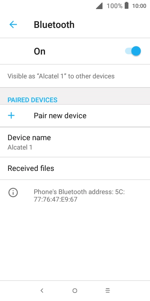 Press Pair new device.