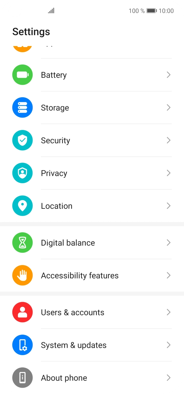 Press Users & accounts.