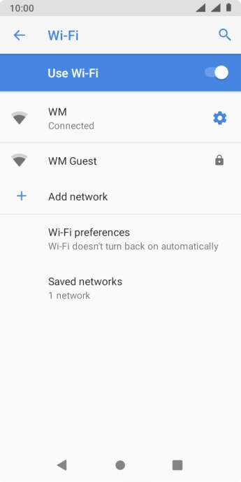 Press the Home key to return to the home screen.