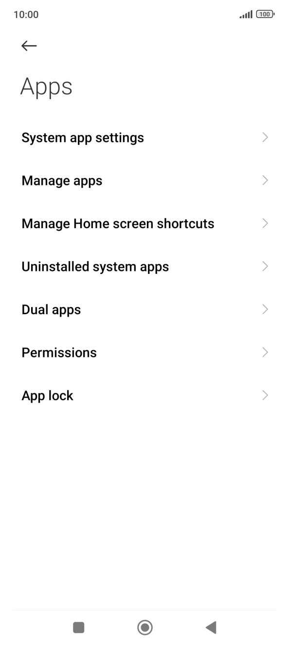 Press Manage apps.