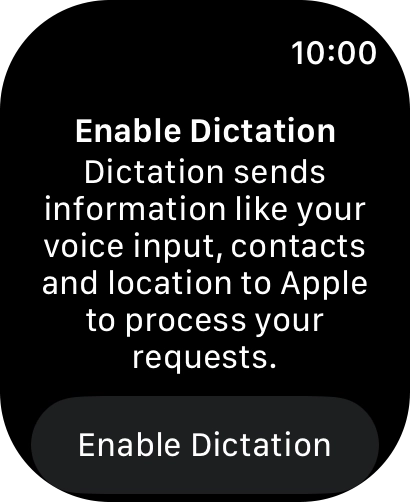 Press Enable Dictation.