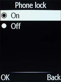Select Off to turn off the function. Select Off to turn off the function.