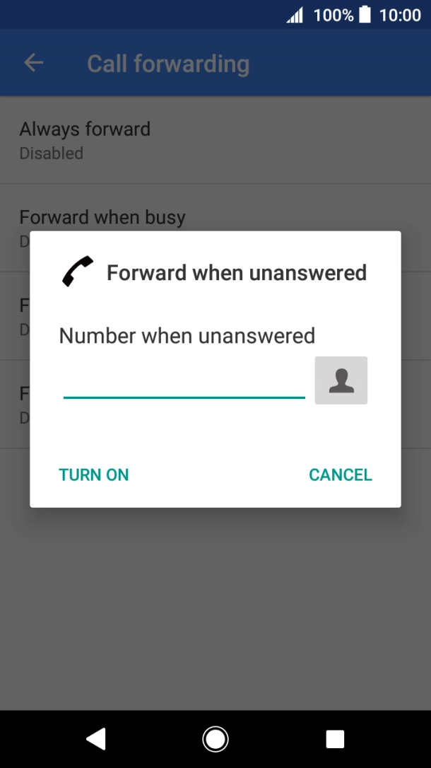 Key in 901 and press TURN ON.