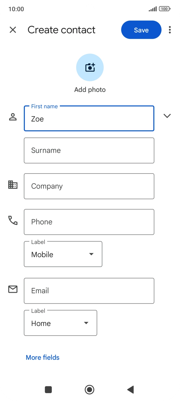 Press Surname and key in the required last name.