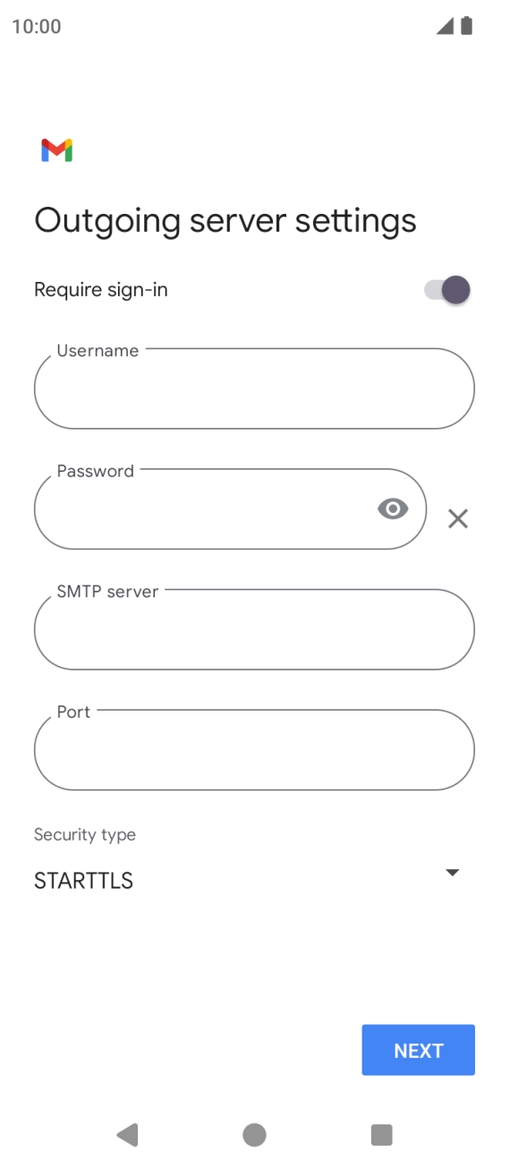 Press the indicator next to 'Require sign-in' to turn on the function.