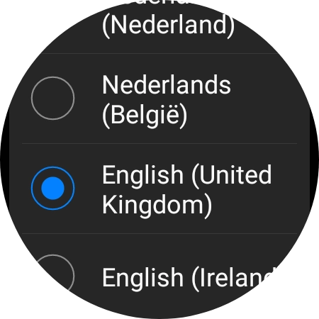 Press the required language. Press the required language.