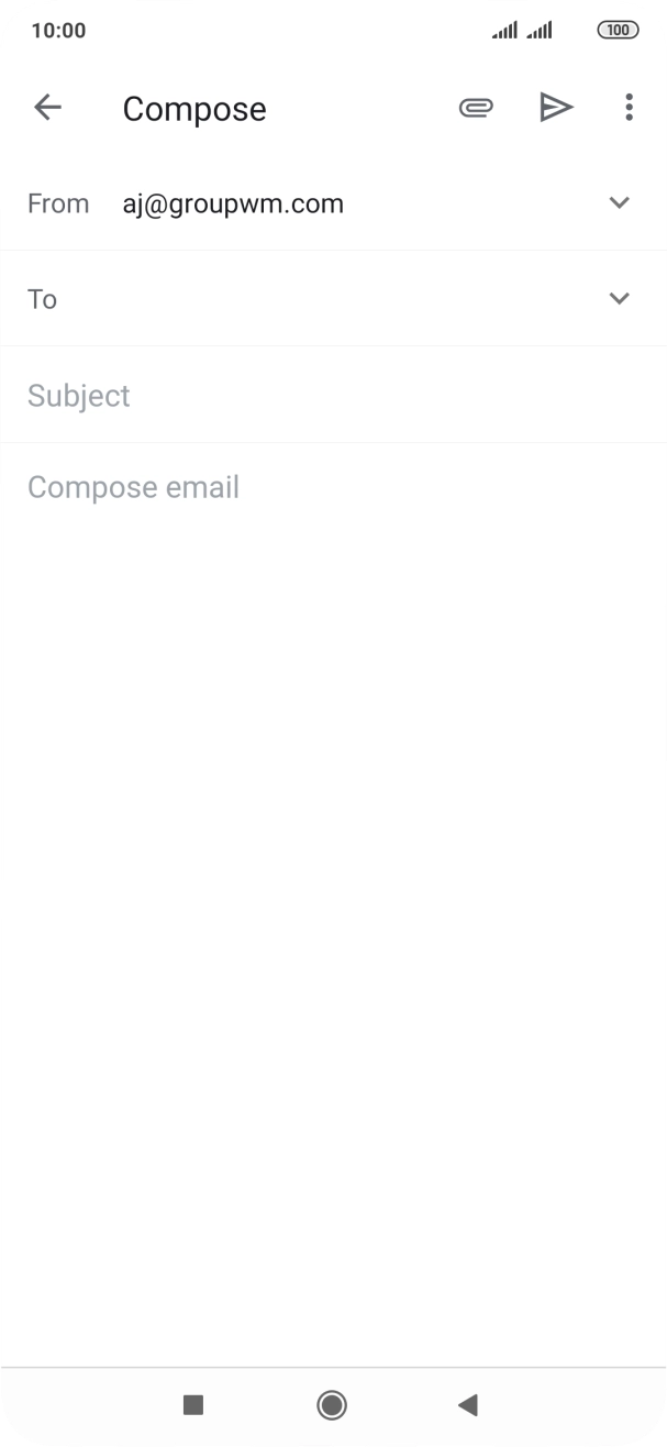 Press the field next to 'To' and key in the first letters of the recipient's name.