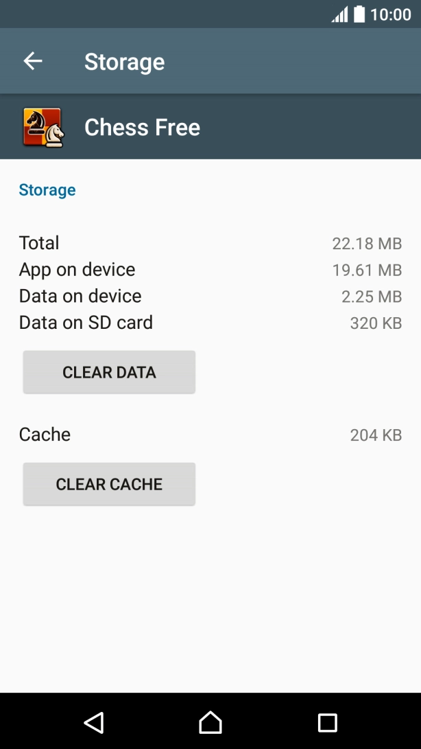 Press CLEAR CACHE.