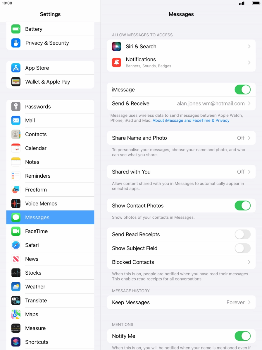 Press the Home key to return to the home screen.